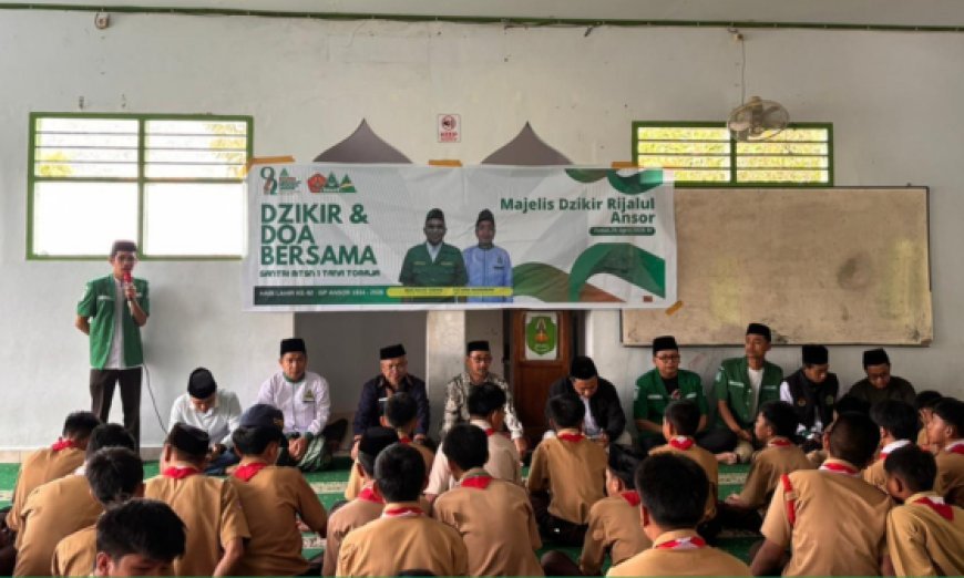 Peringati Harlah ke-92, GP Ansor Toraja Raya Ajak Siswa MTsN 1 Tana Toraja Dzikir dan Doa Bersama